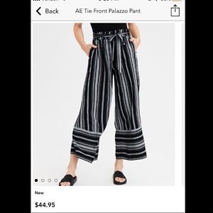 American Eagle AE Aerie Tie Front Flowy Pants